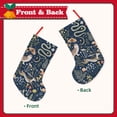 thumbnail image 2 of Bingfone Retro Forest Animals Print Personalized Christmas Stocking - Snowman Design Large 18 inch,Family Holiday Season Decor, 2 of 8