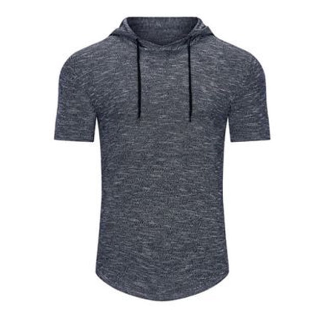 pstuiky camisetas camisas para hombre, Blusa de manga corta con capucha y estampado de moda para hombre ropa de hombre xxl