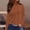 *Brown, variant on ClodeEU Women's Polka Dot Print Long Sleeve Crewneck T Shirt ，Loose Fit Casual Top Yellow,Womens Plus S