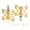 Color:gold, variant on Aluminum Quick Releases Bicycles Pedals, 9/16Inch Flat Pedals Antislip Lightweight Dustproof Mountain Bicycles Pedals