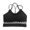 thumbnail image 4 of Tittly Womens Tank Tops Vest for Women Womens Fishnet Bra Back Hollow Wrapped Chest Small Vest Vest Sleeveless Tops for Women Camisole Tops for Women Black One Size, 4 of 4