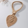 thumbnail image 4 of 2 Pack Boho Curtain Tiebacks,Hand Knitting Cotton Curtain Holdbacks with Adjustable Wooden Bead, Curtain Tie Backs, for Indoor Outdoor Drapes Decorativestyle:style 2;, 4 of 5
