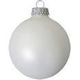 thumbnail image 2 of Glass Christmas Tree Ornaments - 67mm / 2.63" [8 Pieces] Designer Balls from Christmas By Krebs Seamless Hanging Holiday Decor (White Satin), 2 of 6