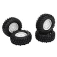 thumbnail image 3 of RC Car Tires,  Grip Wear Resistant Rubber Remote Control Tire 4PCS  For Climbing Vehicles Black,White,Green,Red, 3 of 8