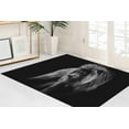 thumbnail image 4 of Entry Rug, Animal Rug, Portrait of a African Lion Rugs, Lion Photo Rug, Gift For Him Rug, Thick Rug, Large Rug, Black Rug, Indoor Rugs, 2.6'x4' - 80x120 cm, 4 of 8