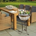 thumbnail image 2 of Galvanized Metal Standing Beverage Cooler Tub with Liner, 2 of 5