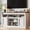 White+Brown, variant on Senfot 59 Inch MDF Fireplace TV Stand with Roman Columns- White and Brown Color Contrast Finish- Electric Fireplace Media Storage Console Cabinet for Living Room Home Entertainment Decor