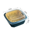 thumbnail image 7 of Cheer.US 2-in-1 Kitchen Strainer/Colander & Bowl Sets, Large Plastic Washing Bowl and Strainer, Detachable Colanders Strainers Set, Space-Saver, for Fruits Vegetable Cleaning Washing Mixing, 7 of 7