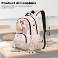 thumbnail image 7 of Xoenoiee Deer Swan Butterfly Flower Print Kids Backpack 17 Inch Lightweight School Bag for Girls, Multi-Pocket Travel Laptop Backpack Bookbag with Front Pocket for Elementary Middle School, 7 of 7