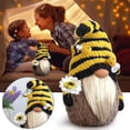 thumbnail image 5 of Sunflower Gnomes Plush Bumble Bee Decoration Christmas Gnome Gift Handmade Scandinavian Tomte Stuffed Farmhouse Decor for Home Kitchen Tiered Tray, 5 of 7