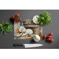 thumbnail image 5 of Bichon Frise Fall Kitchen Pumpkins Glass Cutting Board Large 12 in x 15 in, 5 of 5