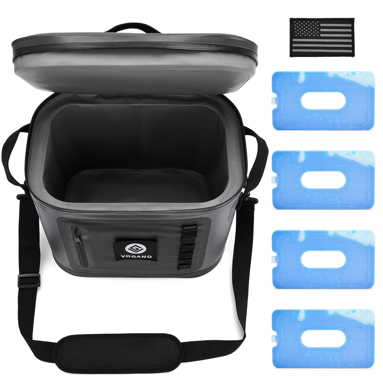 28 Can Soft Cooler, Insulated Leak-Proof with Waterproof Zipper, Portable Ice Chest for Camping, Beach, Travel, Picnic, Fishing