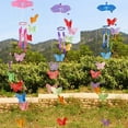 thumbnail image 3 of Yesbay 1Pc Bright Color Zakka Butterfly Wind Chimes Ornament Home Room Decor,Multicolor, 3 of 6
