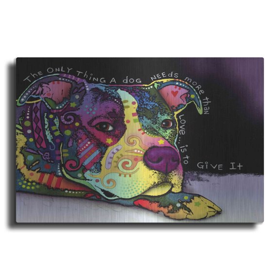 Luxe Metal Art 'Affection' by Dean Russo, Metal Wall Art, 16"x12"