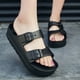 thumbnail image 5 of Sandalias de verano de moda para mujer, zapatillas tipo zuecos de EVA con plantilla gruesa y soporte para el arco, chanclas suaves para playa, nuevas y originales, 5 of 6