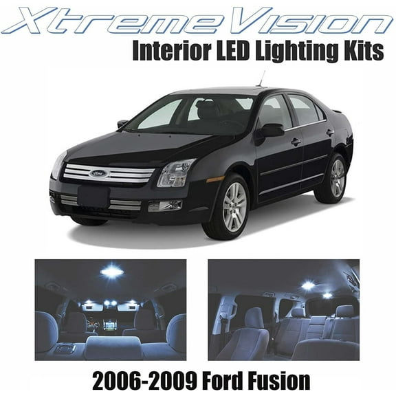 XtremeVision Interior LED for Ford Fusion 2006-2009 7 Pieces Cool White Interior LED Kit   Installation Tool