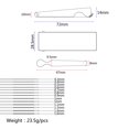 thumbnail image 3 of Ranura para Ranura para puente de guitarra Herramienta para orificios de clavija Lima forma forma forma plana Gloria Archivo de agujero de pasador de puente de guitarra, 3 of 9