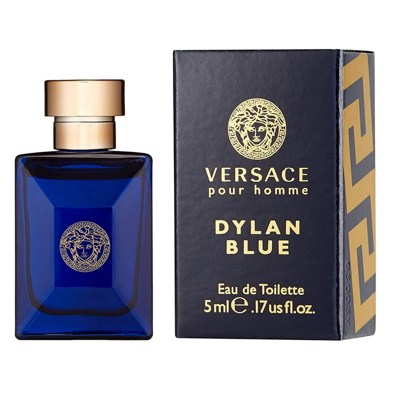 Versace Dylan Blue Gift Set For Men 3 PCS (3.4 Oz Eau de Toilette + 0.3 Oz  Travel Spray + 2.5 Oz Deodorant Stick) 