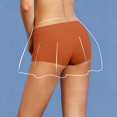 thumbnail image 3 of yboeqw Ladies Ice Silk Seamless Panties Thin Breathable No Show Mid Thigh Length Underwear Size XXL, 3 of 4