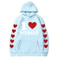 thumbnail image 1 of Économies de Rentrée Scolaire! Aqestyerly Sweat à Capuche Imprimé Saint-Valentin en Peluche, 1 of 3