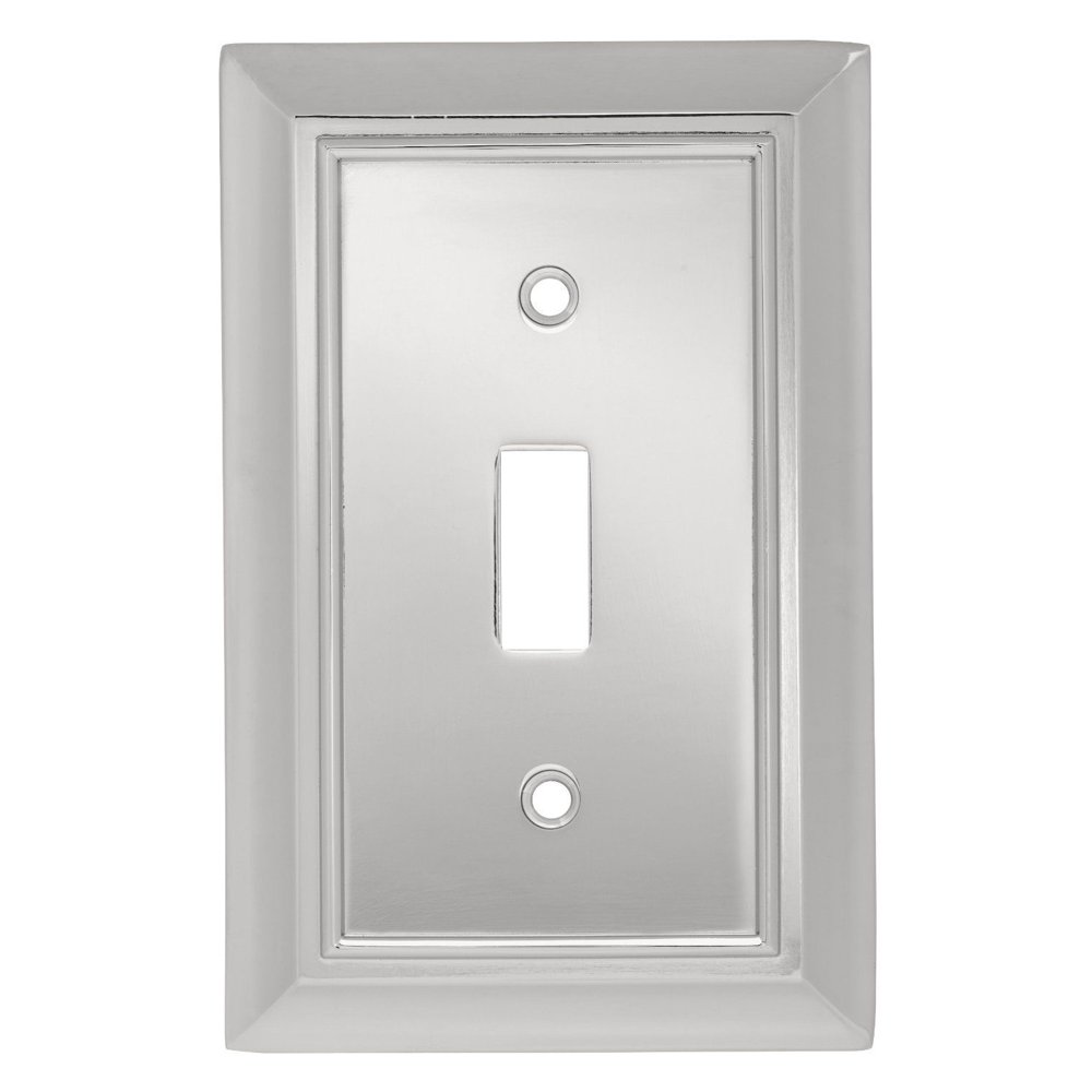 (5 Pack) Liberty Hardware 126301 Architectural Single Switch Wall Plate