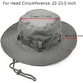 thumbnail image 4 of YooGuoGuo Outdoor Wide Brim Sun Protect Hat, Double Layer Classic US Combat Army Style Bush Jungle Sun Cap for Fishing Hunting Camping, 4 of 7