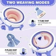thumbnail image 2 of Knitting Machines 48 Needles,Smart Knitting Crochet Machine, Knitting Crochet Machine with Row Counter,Weaving Loom Machine Kit for Adults,DIY Board Rotating Double Knit Kit, 2 of 6