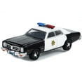 thumbnail image 2 of 1977 Dodge Monaco Police Black & White "County Sheriff's Dept" "Fall Guy" 1/64 Diecast Model Car by Greenlight, 2 of 3