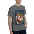 thumbnail image 2 of Bingfone Summer Birds And Flowers Men'S Loose Fit Short-Sleeve Pocket T-Shirt, 2 of 7