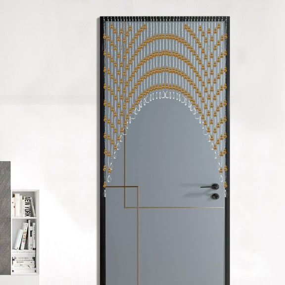 Beaded Door Curtain Hanging Door Beads Curtain Bedroom Bead Partition Curtain