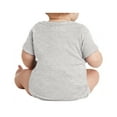 thumbnail image 2 of Infant Short Sleeve Cotton/Polyester Baby Rib Bodysuit Heather 24M, 2 of 5