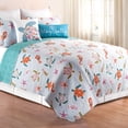 thumbnail image 2 of C&F Home St. Kitts Full/Queen 3 Piece Quilt Set Summer Beach Ocean Coastal Sea Turtle Sea Horse Reversible Machine Washable Lightweight Bedspread Coverlet Full/Queen 3 Piece Set Green, 2 of 4