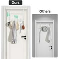 thumbnail image 3 of Over The Door Hooks, Door Hanger Hooks for Hanging, Over The Door Towel Racks, Over The Door Hanger, Coat Rack with 12 Coat Hooks, Wreath Door Hanger Over The Door Organizer, White, 3 of 8