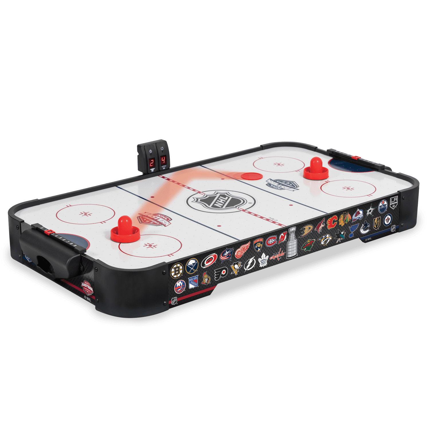 Nhl Fury 36 Table Top Air Hockey Game With Led Scoring And Pucks And Pushers Included