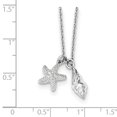 thumbnail image 2 of SS White Ice Collier Extensible Coquillage Diamant 18 Po L/2 Po 18 Pouces, 2 of 3