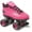 Pink, variant on Sure-Grip Quad Roller Skates - Cyclone