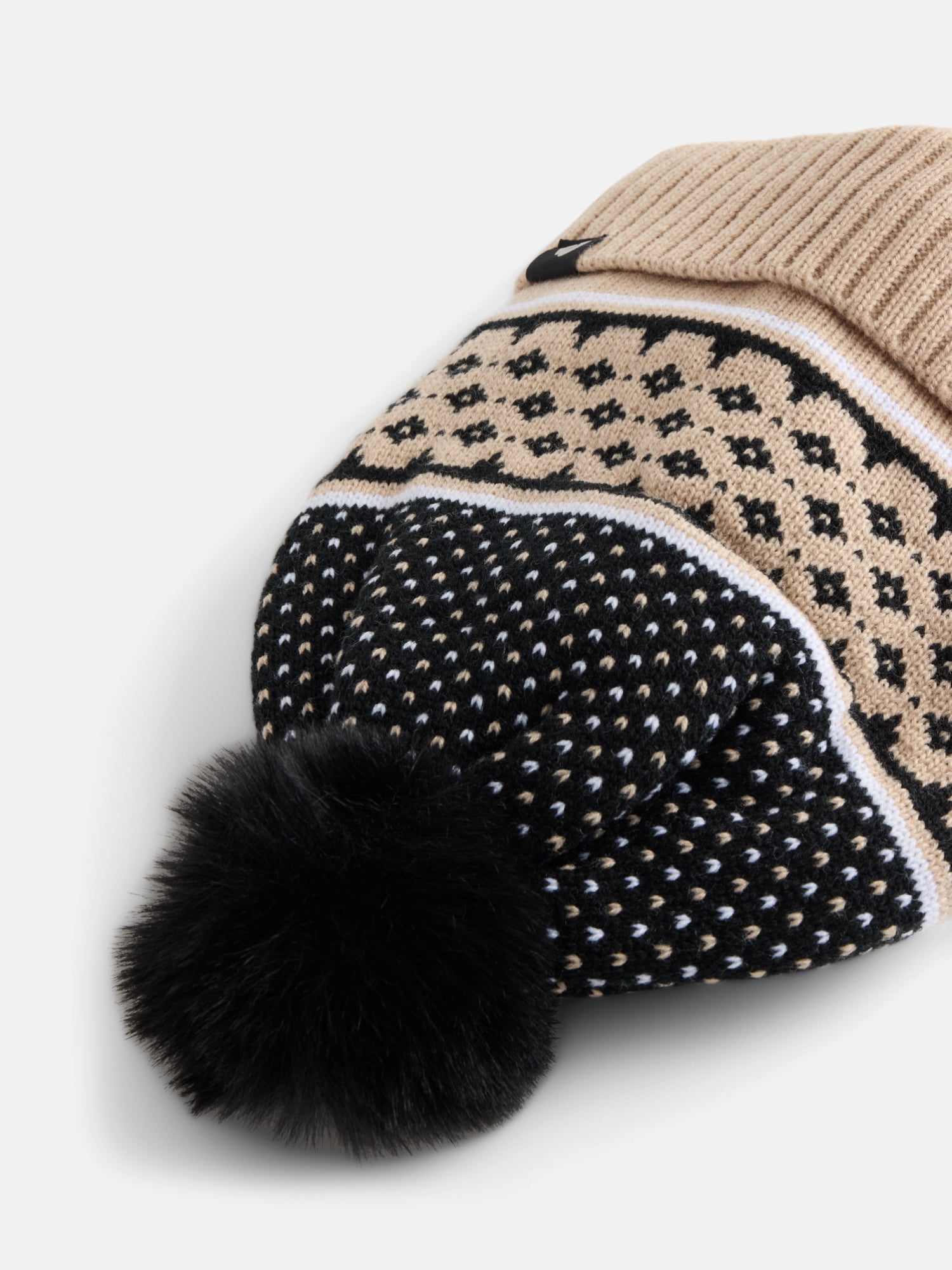 Ozark Trail Women's Ribbed Cuff Beanie Hat, Khaki