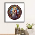 thumbnail image 4 of Pintura de diamante 5D DIY Wdftyju Taladro redondo completo Jesús Virgen decoración para el hogar, 4 of 9
