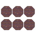 thumbnail image 2 of Fuzoiu African Women Print Leather Coasters Set,Drink Coasters Set of 6,for Tabletop Protection, Durable PVC Coasters,Home Décor and Housewarming Gift,Octagon, 2 of 7