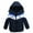 Navy, variant on Odeerbi Toddler Winter Coat Kids Boys Girls Outerwear Jackets Baby Stripe Jacket Zipper Hooded Windproof Coat Black