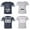 (Men Navy / Women Heather, variant on I Only Have Eyes For Him Her Unisex Couple Matching Cotton Jersey style T-Shirt Contrasting stripes on sleeves (Men Navy / Women Heather) (Men M / Women XL)