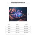 thumbnail image 5 of Uemuo Book Glowing Mushrooms Printed Throw Blanket for Couch, Fluffy Fuzzy Blankets for Bed, Sofa, Cozy Flannel Faux Fur Blanket-80"x60", 5 of 6