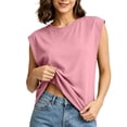 thumbnail image 3 of Axiiglly Plus Size Blouses for Women, Short Sleeves Solid Color Crew Neck Lightweight Summer Outdoor Tops, S-3XL, 3 of 10