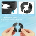 thumbnail image 3 of Cubierta de placa escutcheon redonda ABS cortable gruesa Uxcell para decoración de grifo de tubería de agua negra 1.2, 3 of 6