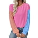 thumbnail image 3 of Camisas bonitas,Blusa informal para mujer, cuello redondo, manga larga, corte holgado, mezcla de poliéster y elastano, ideal para uso doméstico y de oficina, sopatenor, 3 of 8