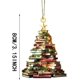 thumbnail image 5 of Adornos colgantes de Navidad con forma de libro, adornos de acrílico con forma de libro para decorar el árbol de Navidad, regalos para amantes de los libros (A), 5 of 5