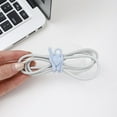thumbnail image 5 of RBCKVXZ 6 Pcs Silicone Cable Straps Elasticity Cord Organizer for Bundling Earphone, Phone Charger, Computer Cords, Reusable Cable Ties Wired Organizer in Home, Office, Kitchen, School (Pink), 5 of 5