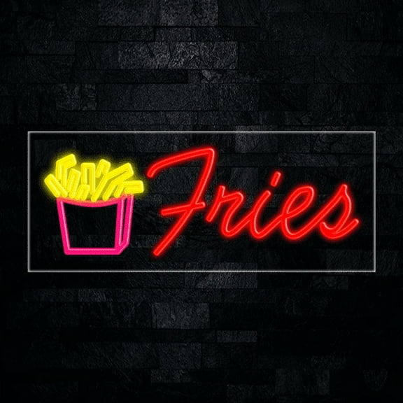 Fries-LED Neon Sign 30"L x 12"H #30245