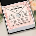 thumbnail image 3 of To My Mother-in-law Necklace, Mother's Day Gifts, Unique Message Card To Mom-in-law, Birthday Gifts For Mother In Law, Love Knot Necklace, 3 of 3