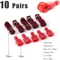thumbnail image 4 of 60 conectores de alambre de pala de empalme rápido T-Tap, terminales de engarzado de alambre eléctrico, autopelado con kit de desconexión rápida macho de nailon completamente aislado, 30 pares, 4 of 5